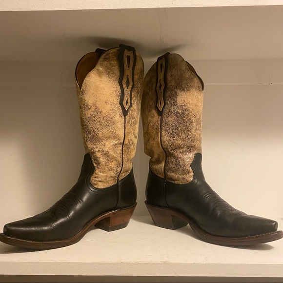 Vintage Cowboy Boots New Soles - Picture 1 of 5